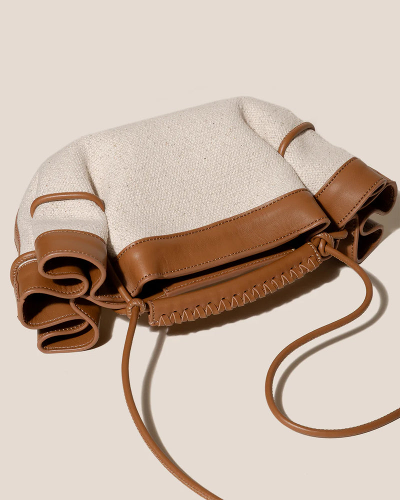 Arta Mini Canvas Bag in Natural and Tan, from Hereu