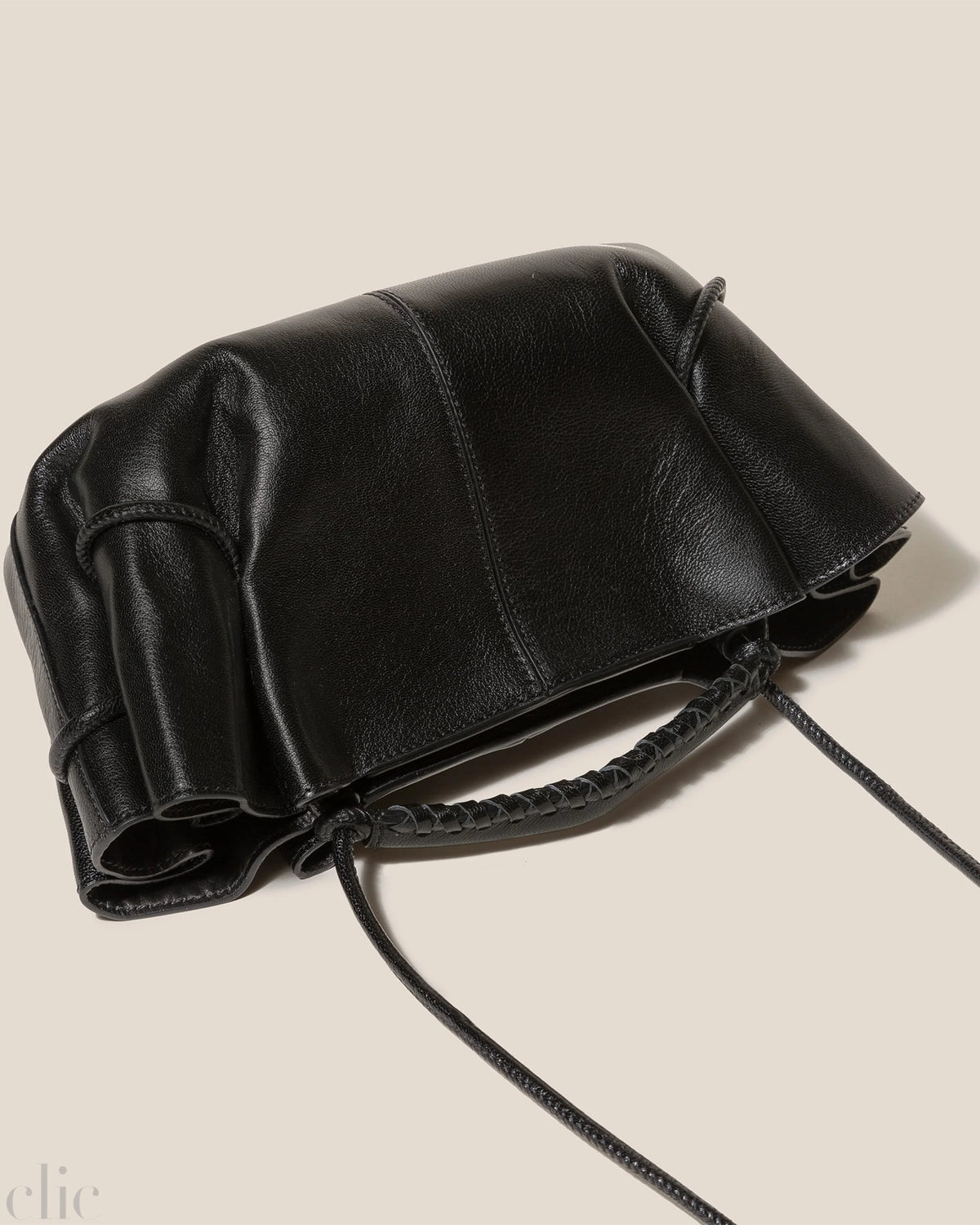 Arta Mini Pleated Crossbody Bag in Black, from Hereu