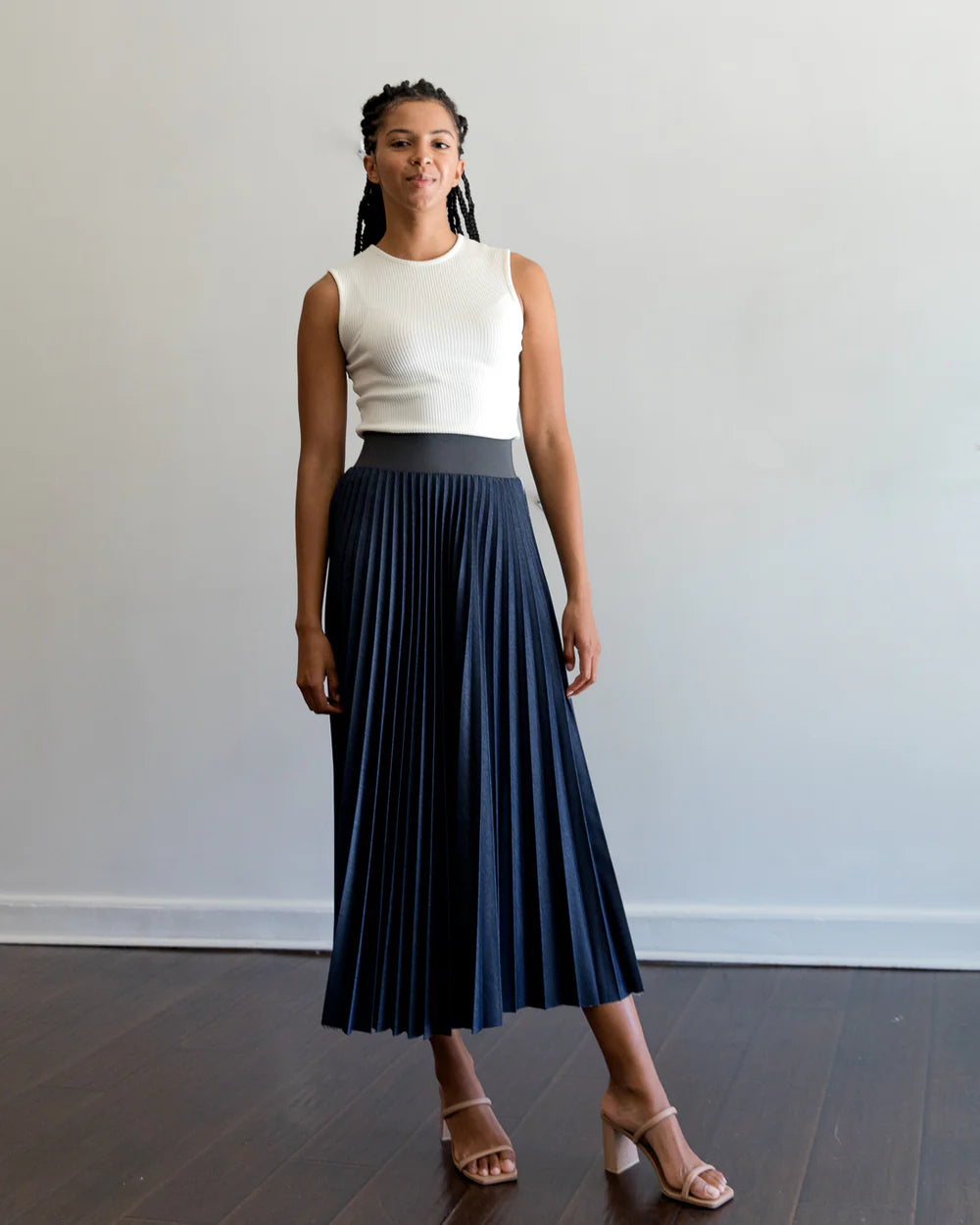 Deluxe Denim Skirt, from Loyd Ford
