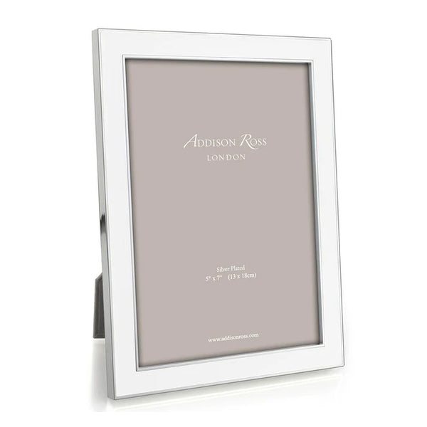 8X10 Enamel Picture Frame in White, from Addison Ross