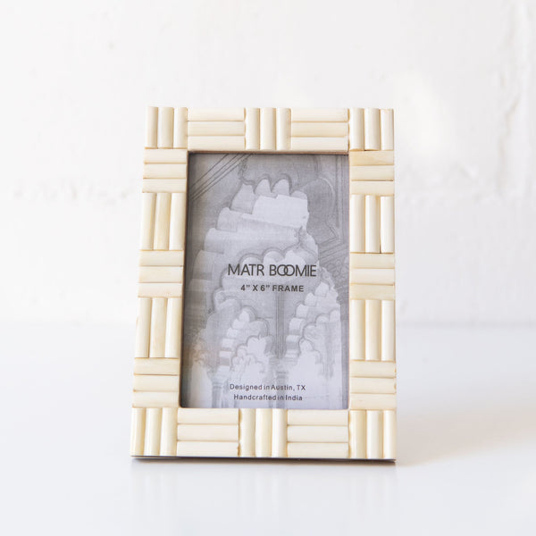 Vaishali 4x6 Cream Picture Frame, from Matr Boomie