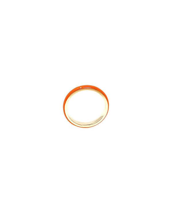 Enamel Thin Stacking Ring in 14K Gold, from Fry Powers