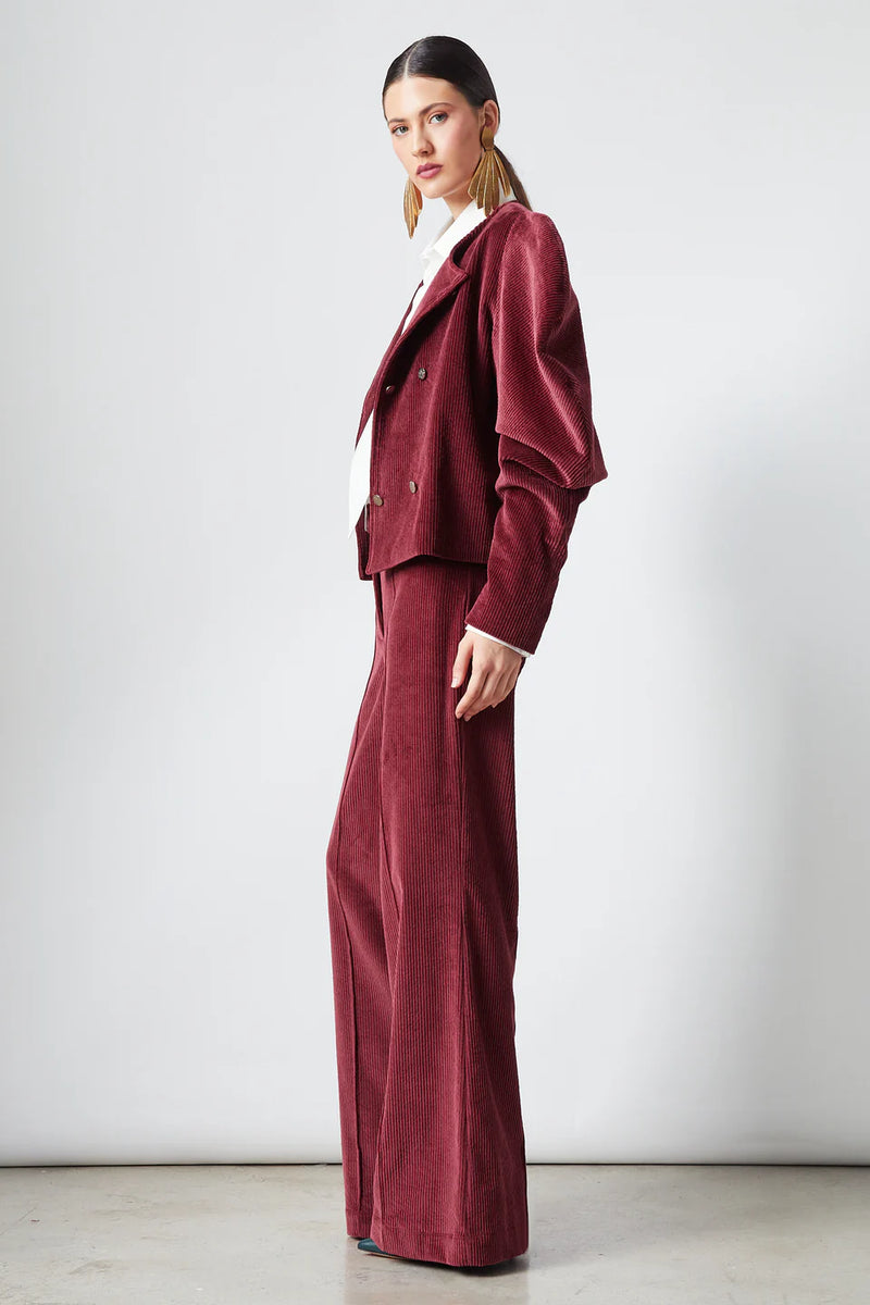 Elvis Corduroy Pants in Maroon, from The Label Edition