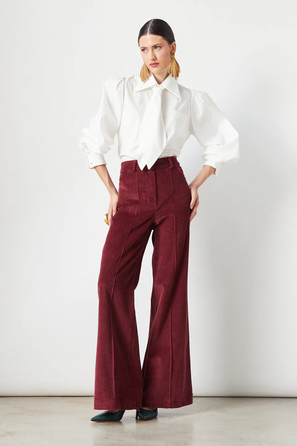 Elvis Corduroy Pants in Maroon, from The Label Edition