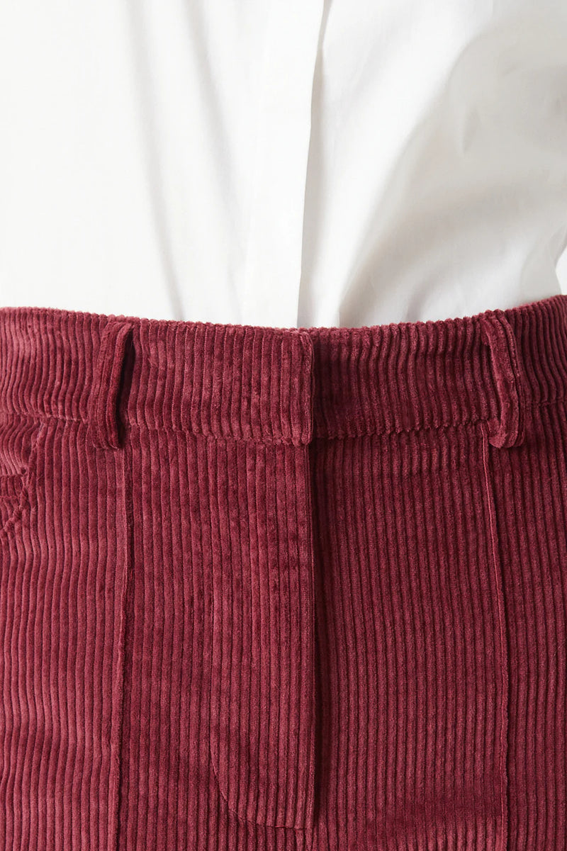 Elvis Corduroy Pants in Maroon, from The Label Edition