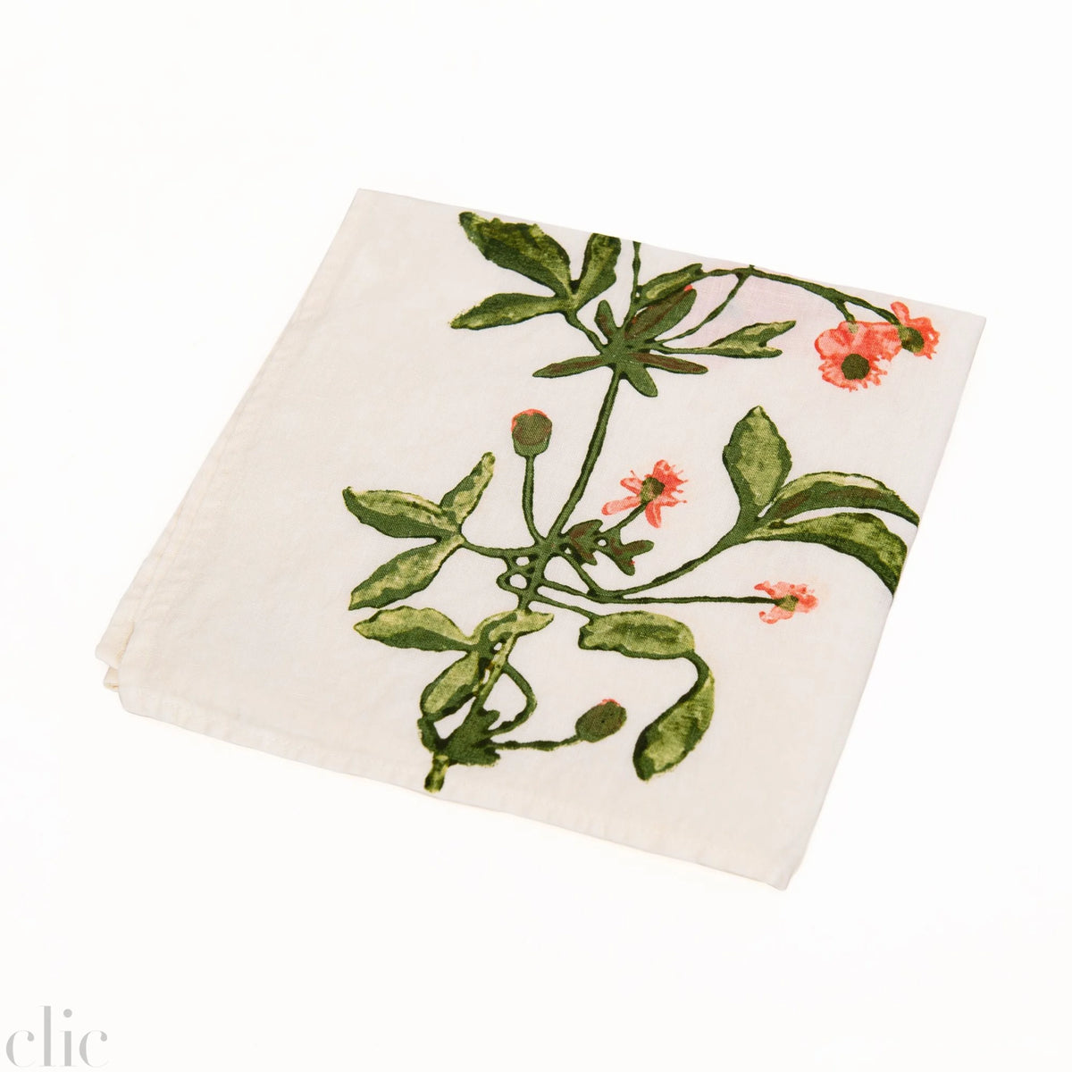Clematis Napkin in Red, from Bertozzi