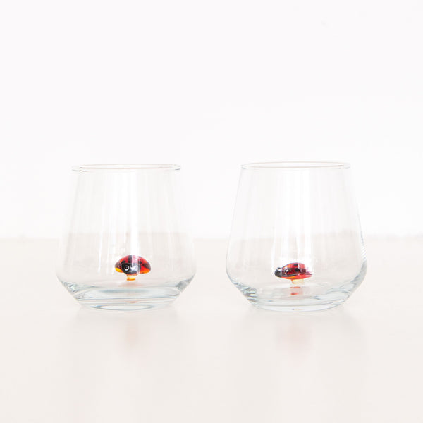 Ladybug drinking Glass, from Minizoo