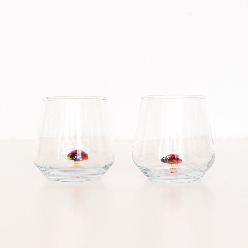 Ladybug drinking Glass, from Minizoo