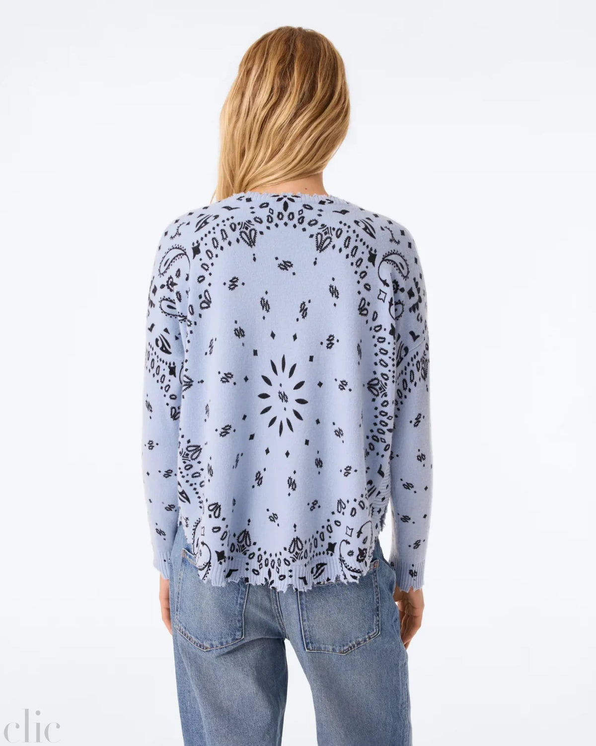 Mela Bandana Sweater in Celestial, from Kujten