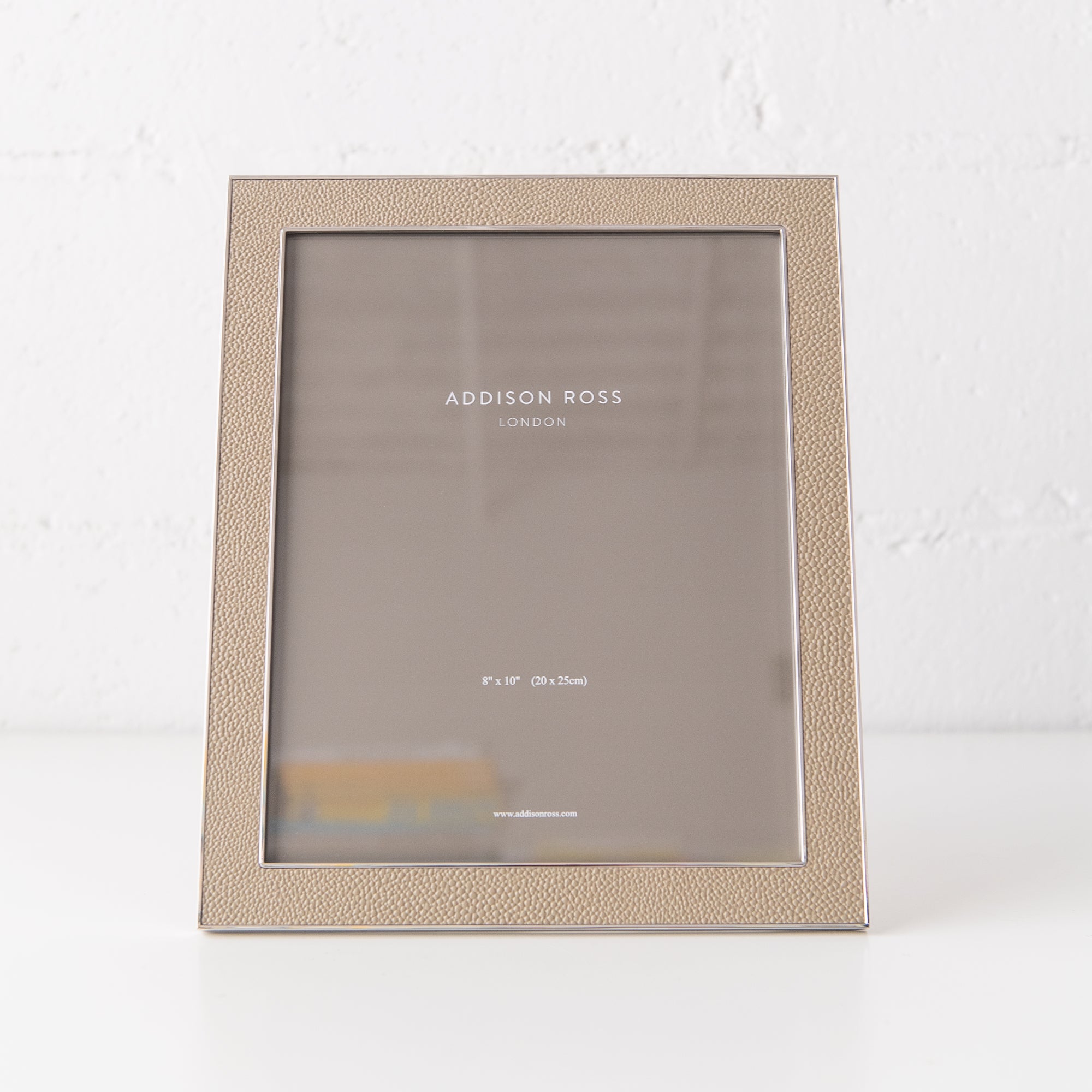 8x10 Sand Shagreen & Silver Frame, from Addison Ross