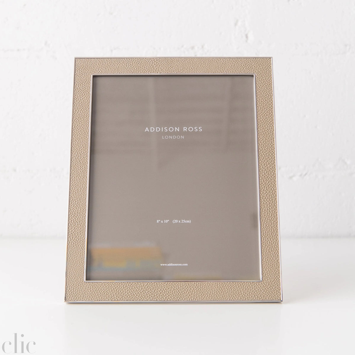 8x10 Sand Shagreen & Silver Frame