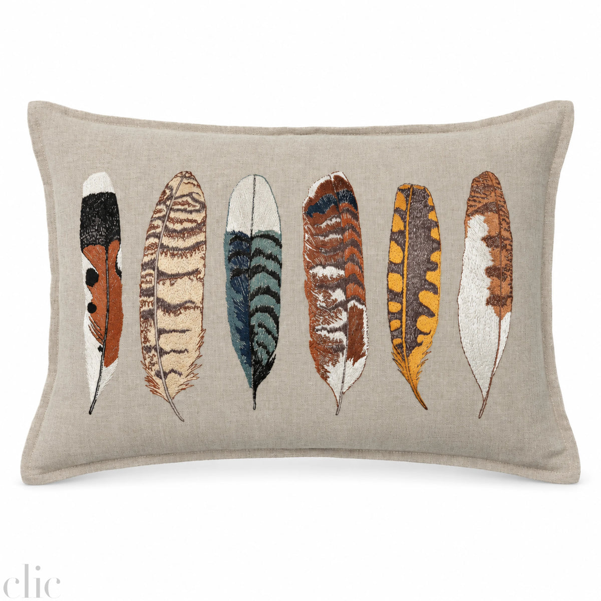 Medium Feathers Pillow, from Coral & Tusk