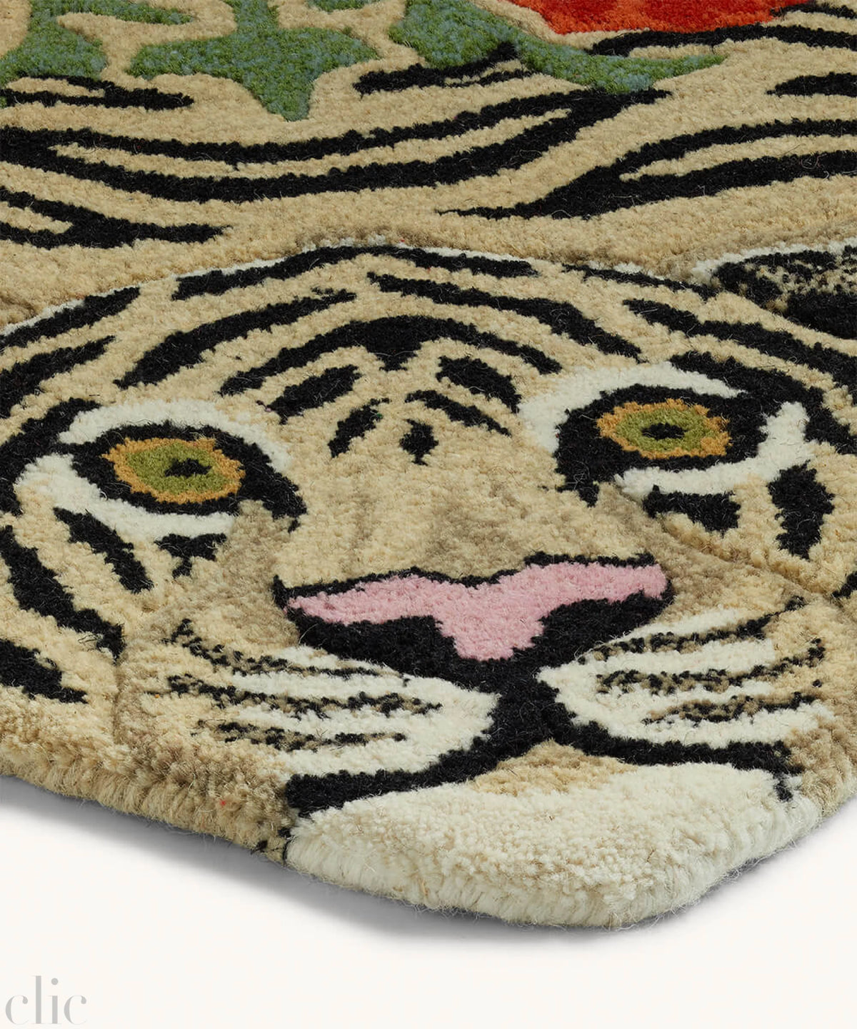 Floral White Tiger Rug, from Doing Goods
