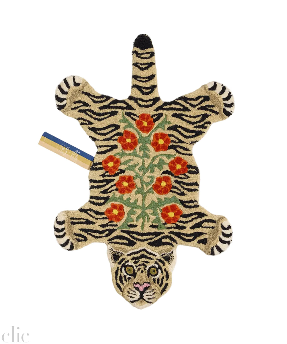 Floral White Tiger Rug, from Doing Goods