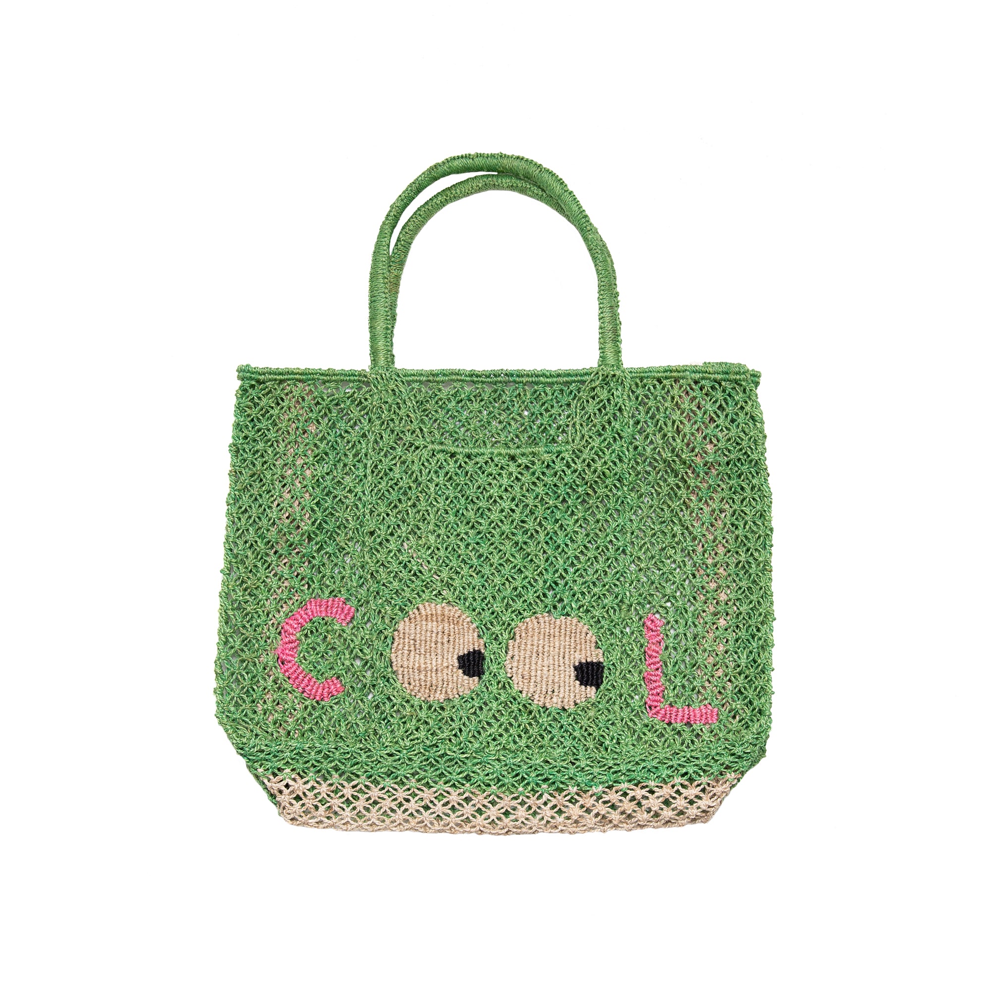 Florence Cool Bag in New Green & Natural, from The Jacksons