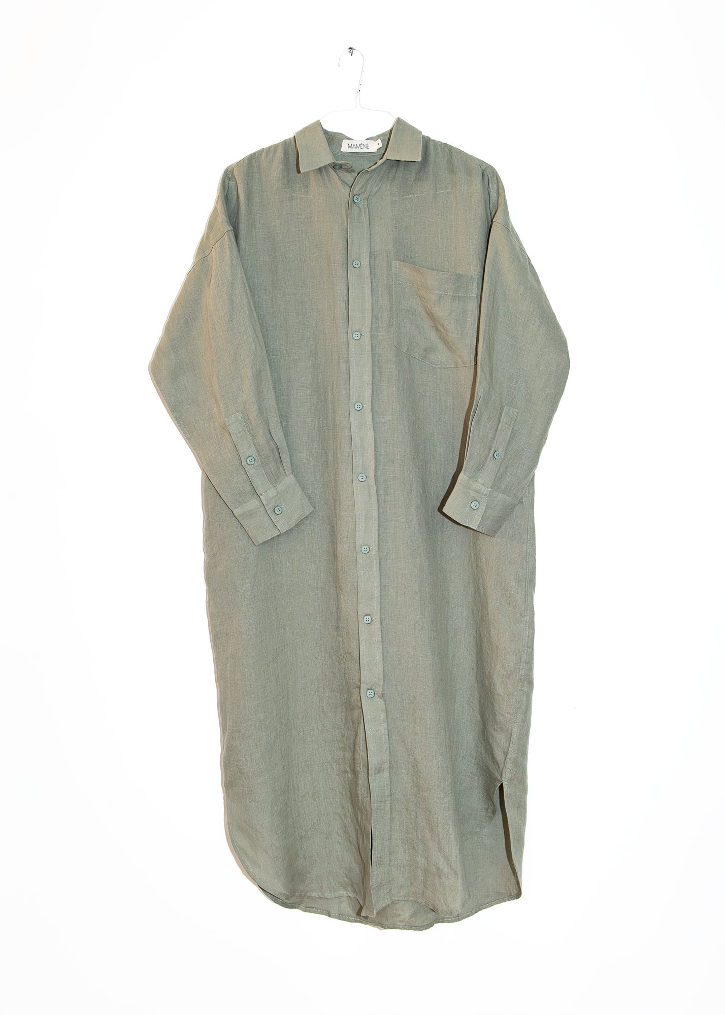 Florence Shirt Dress in Limestone, from Mamene