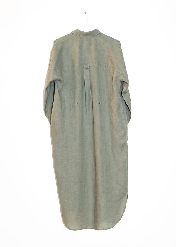 Florence Shirt Dress in Limestone, from Mamene