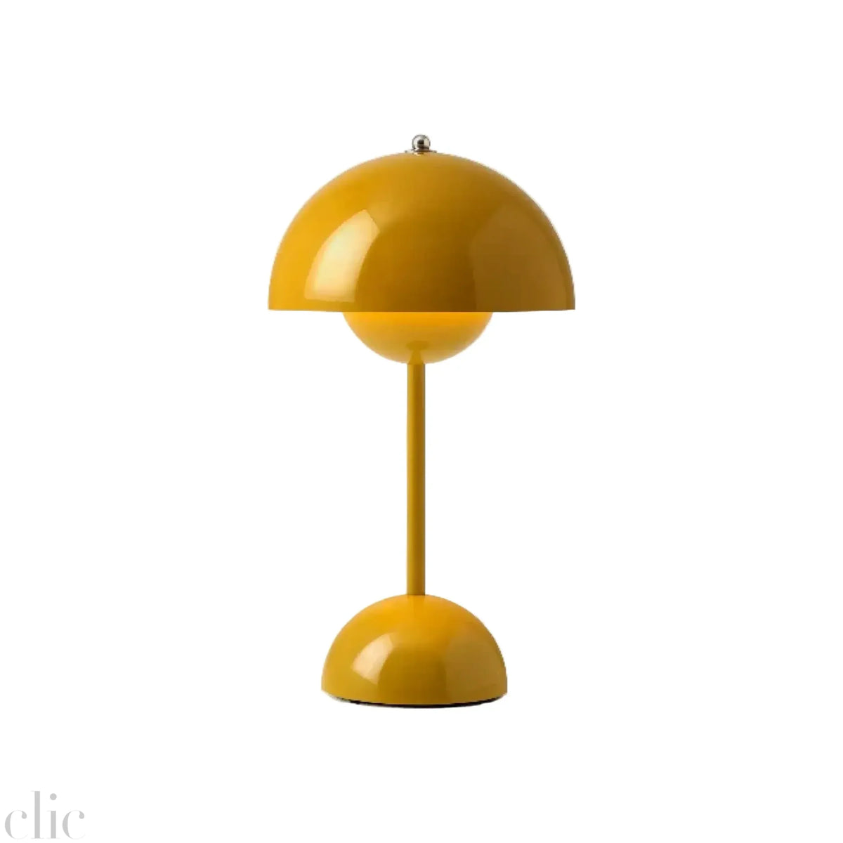Flower Pot Lamp in Mustard, from Verner Panton