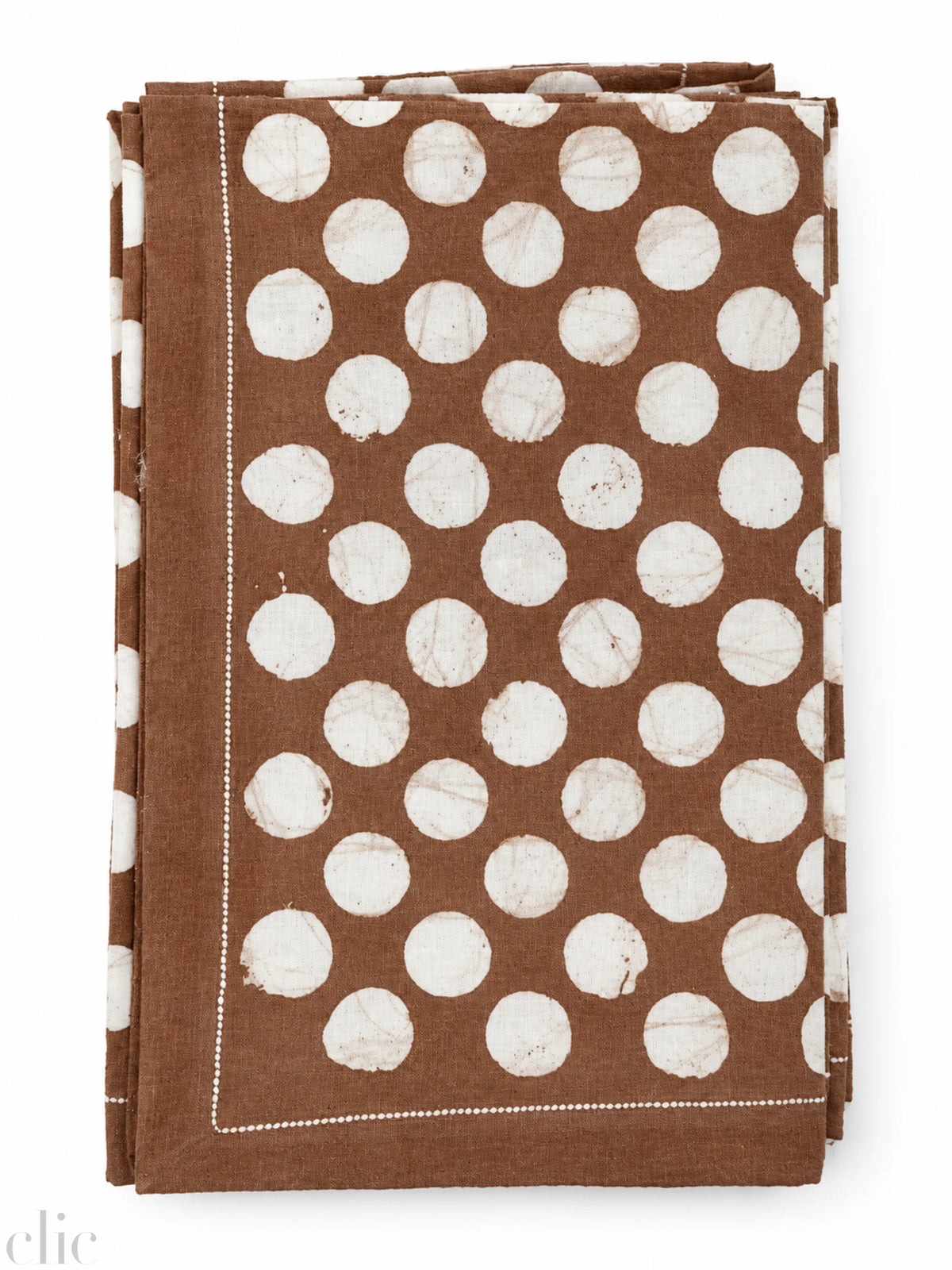 Polka Dot Napkins in Brown
