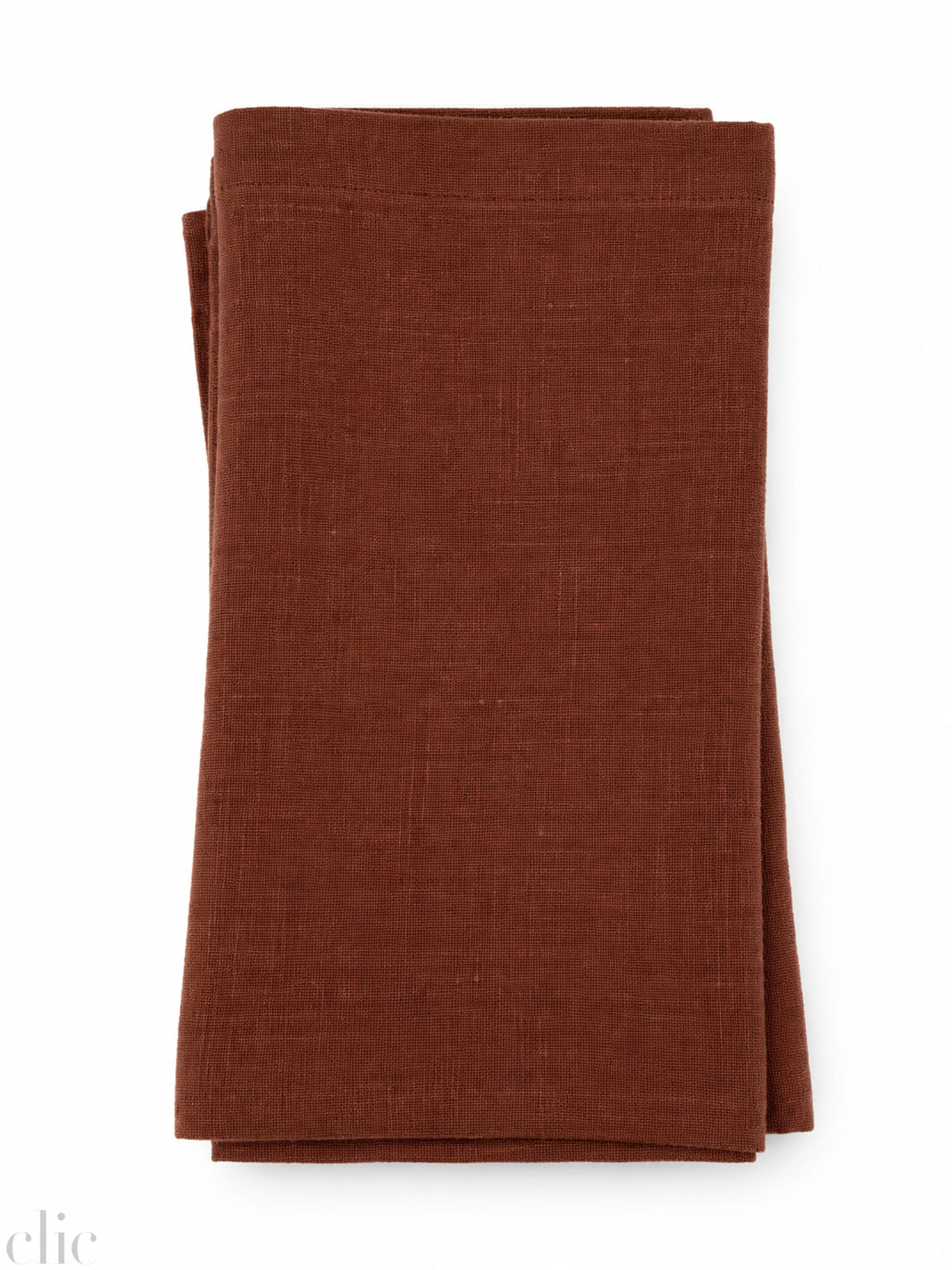 Set of 2 Chocolate Linen Napkins 20x20, from Linen Tales