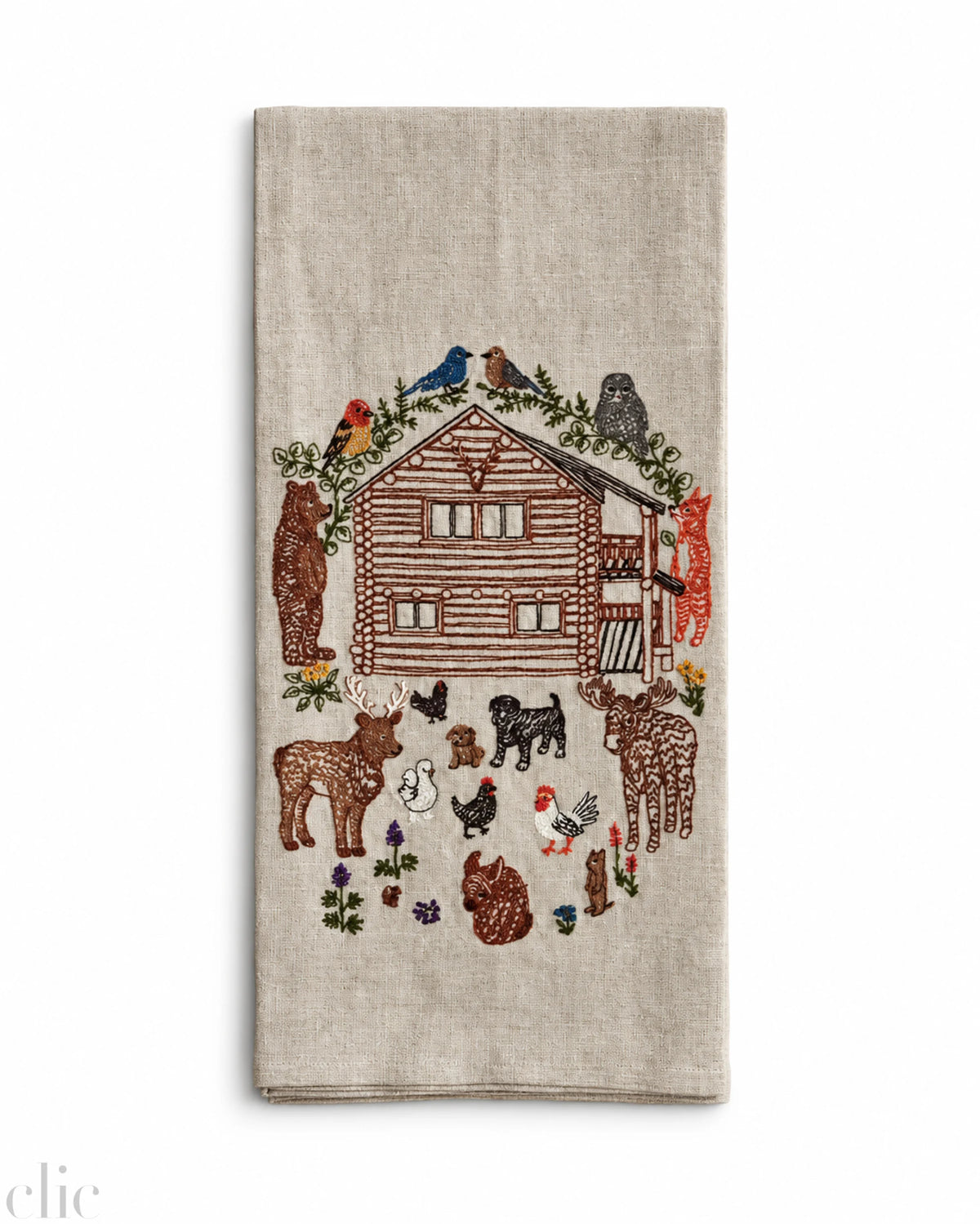 Cabin Life Tea Towel, from Coral & Tusk