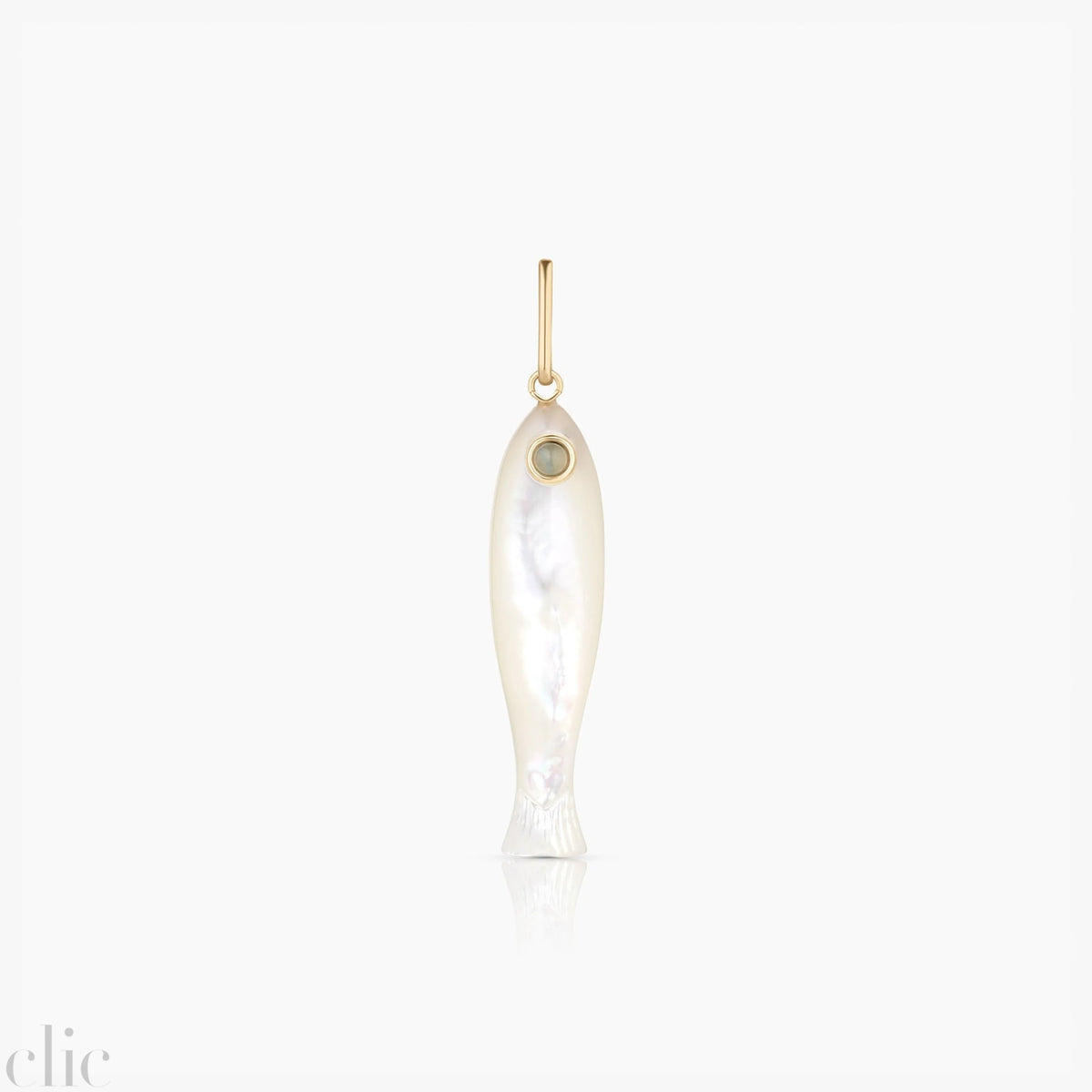 Fortuna Fish Charm in Mother of Pearl, from Thatch