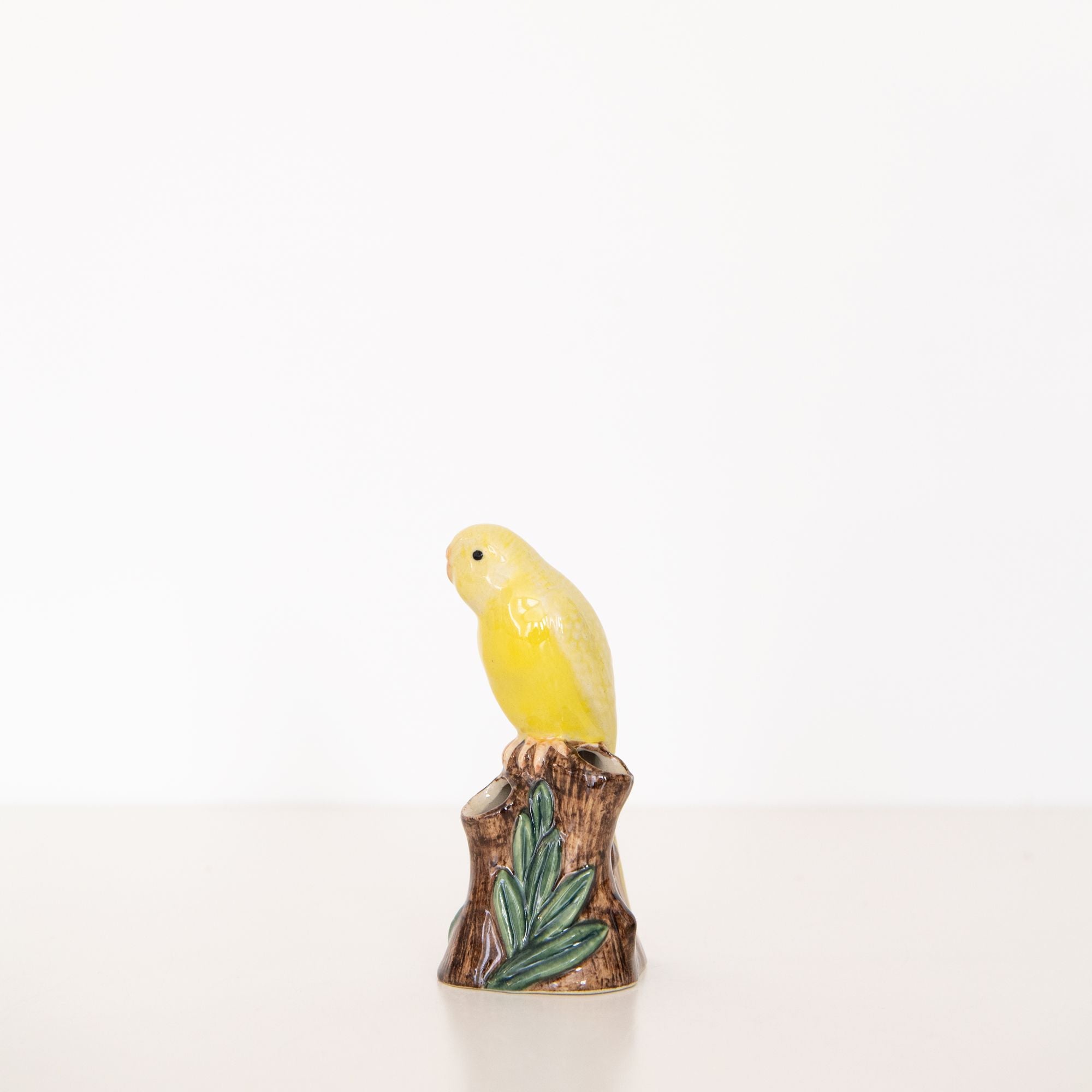 Budgerigar Vase in Yellow, from Quail Ceramics