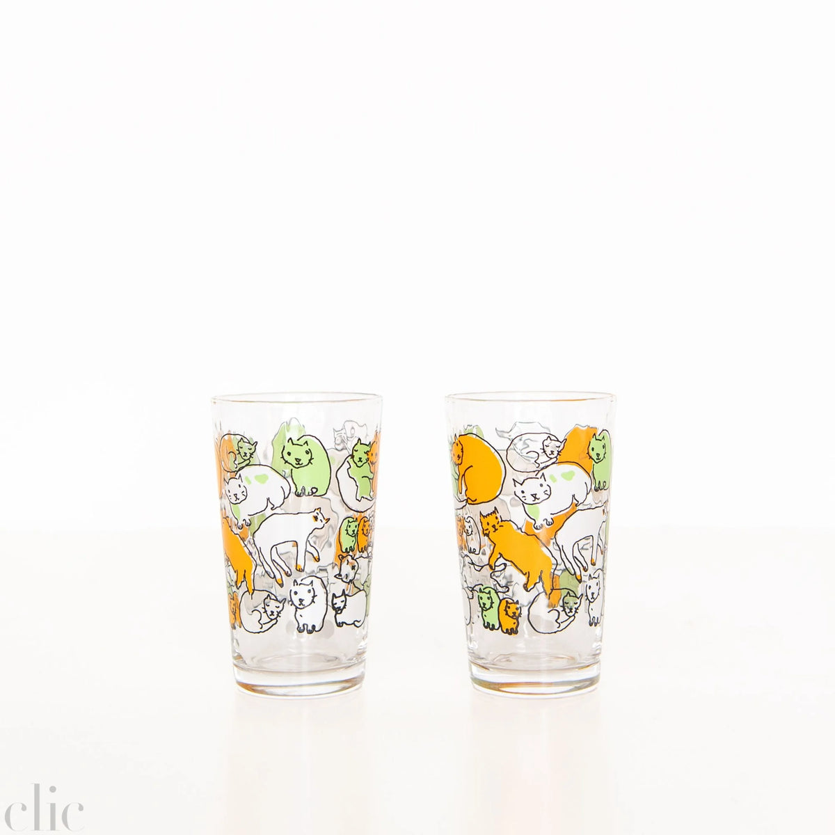 Cat Tumbler in Orange and Green, from Aderia