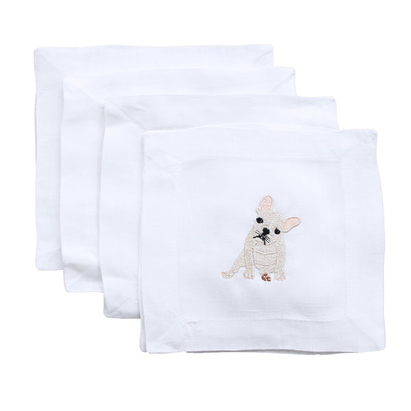 French Bulldog Cocktail Napkins, from Lettermade