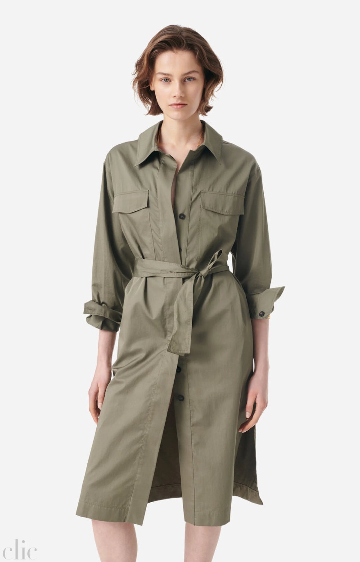 Gamba Dress in Khaki, from Vanessa Bruno