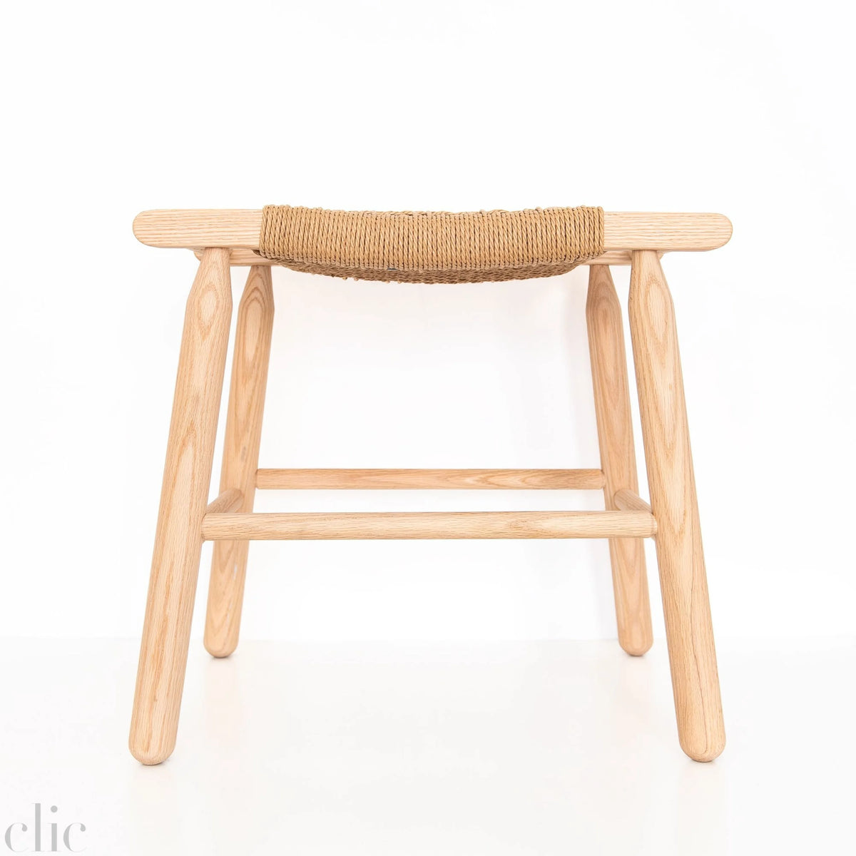Danish Cord Bench in Natural