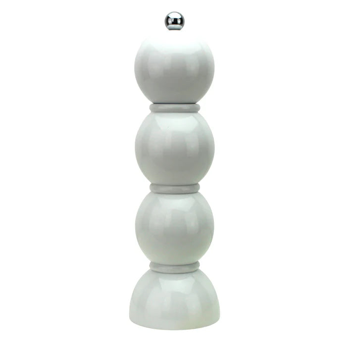 Bobbin Salt and Pepper Grinder in White, from Addison Ross