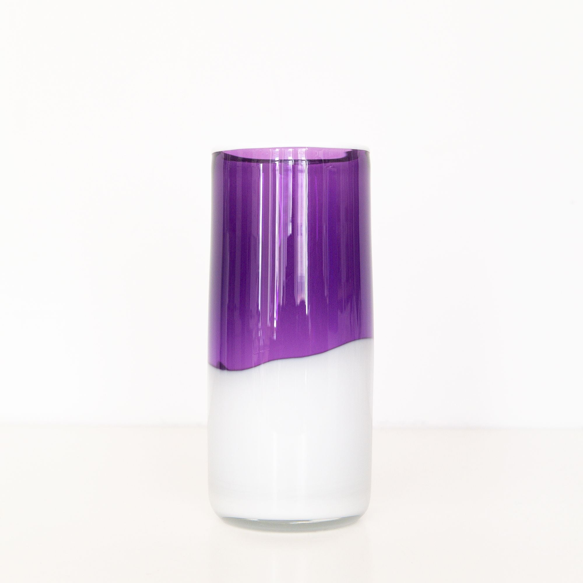 Nordic Collection Vase in Pruple, from Terra Glassworks