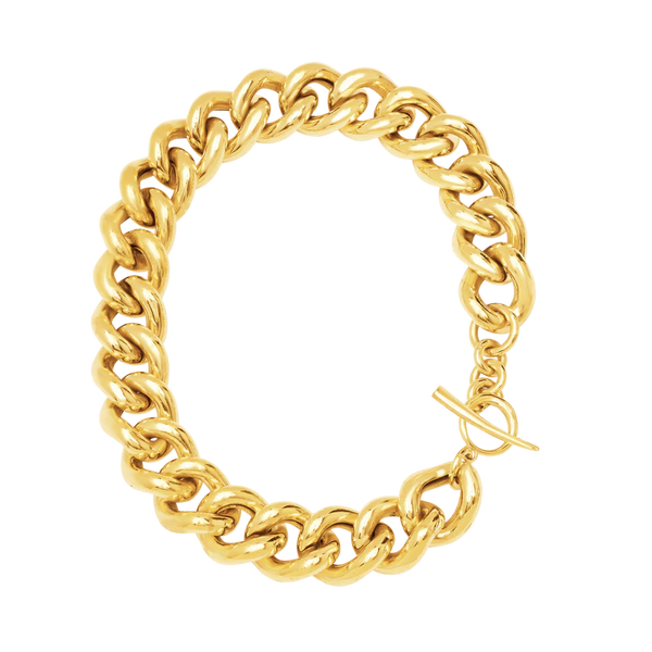 25MM Palmeira Necklace in Yellow Gold Plated, from Gabriela Artigas