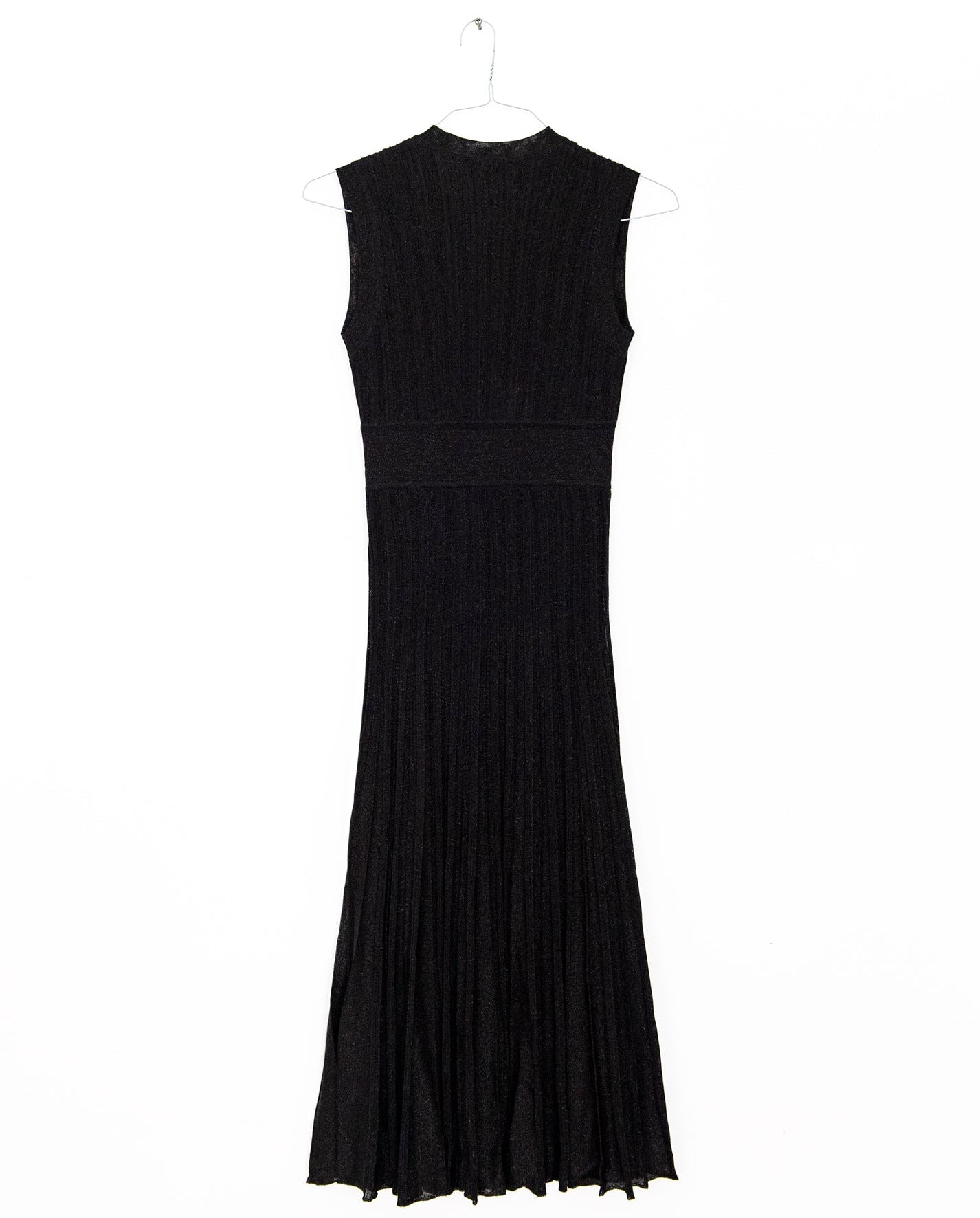 Gala Long Wrap-over Dress in Noir, from Maison Lurex