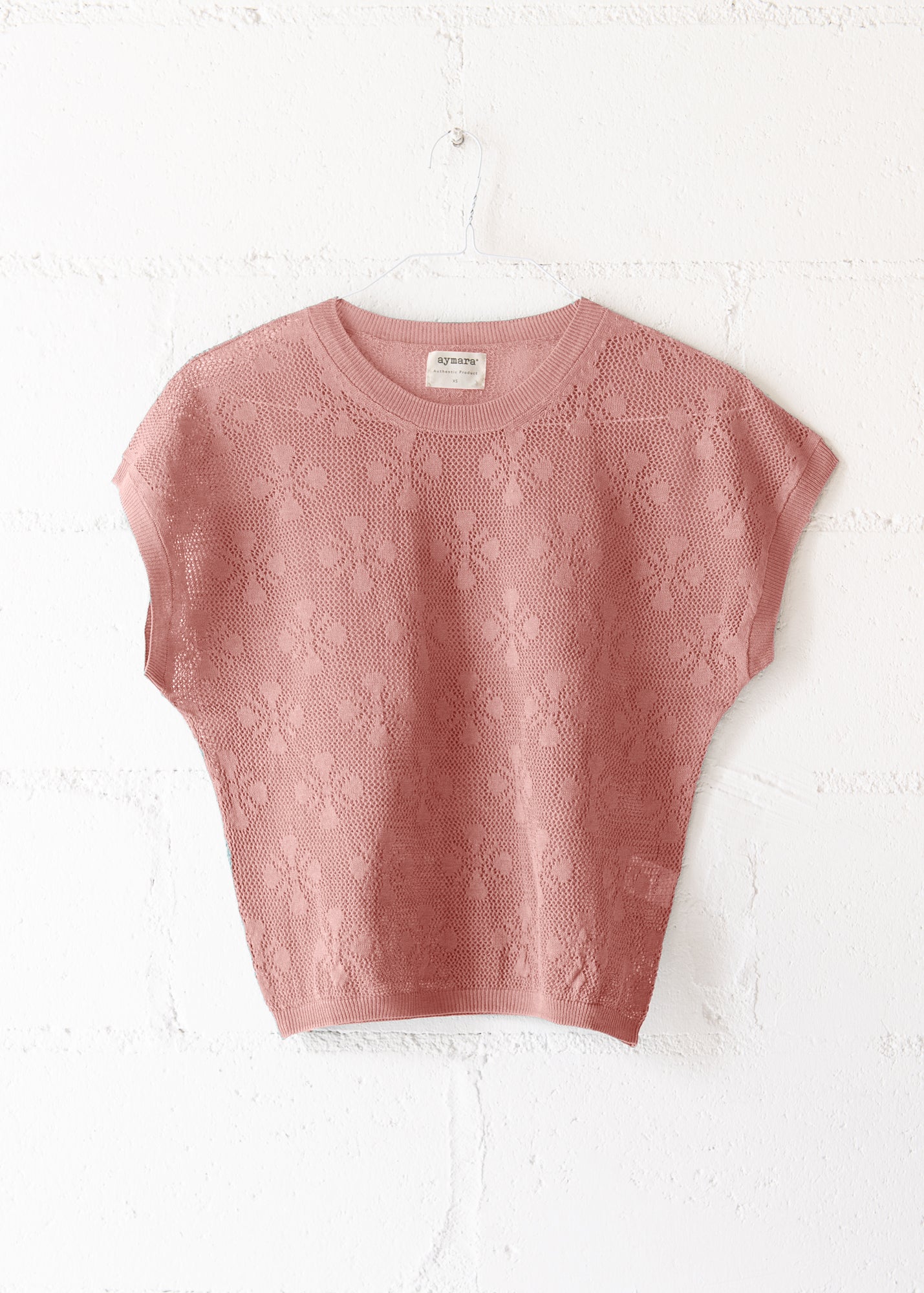 Galicia Top in Old Rose, from Aymara