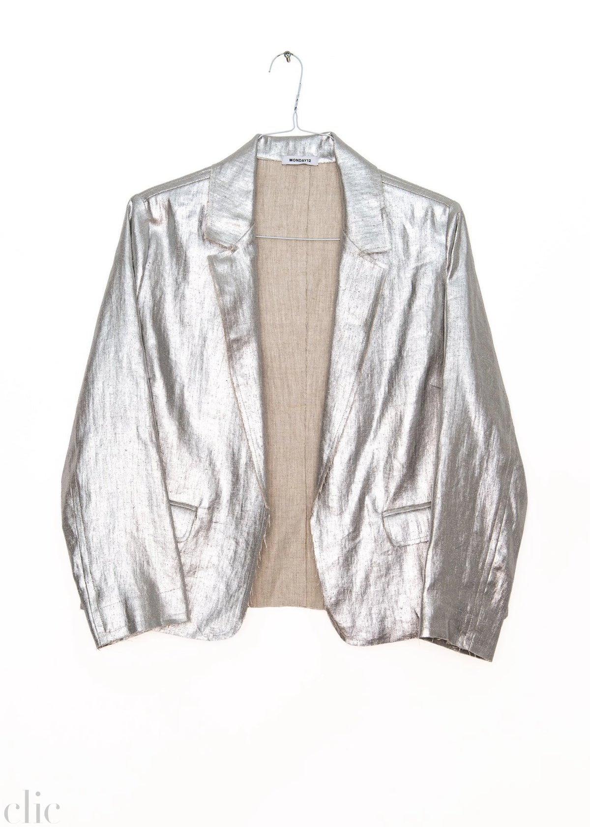 Galiano Linen Jacket in Silver, from Monday12
