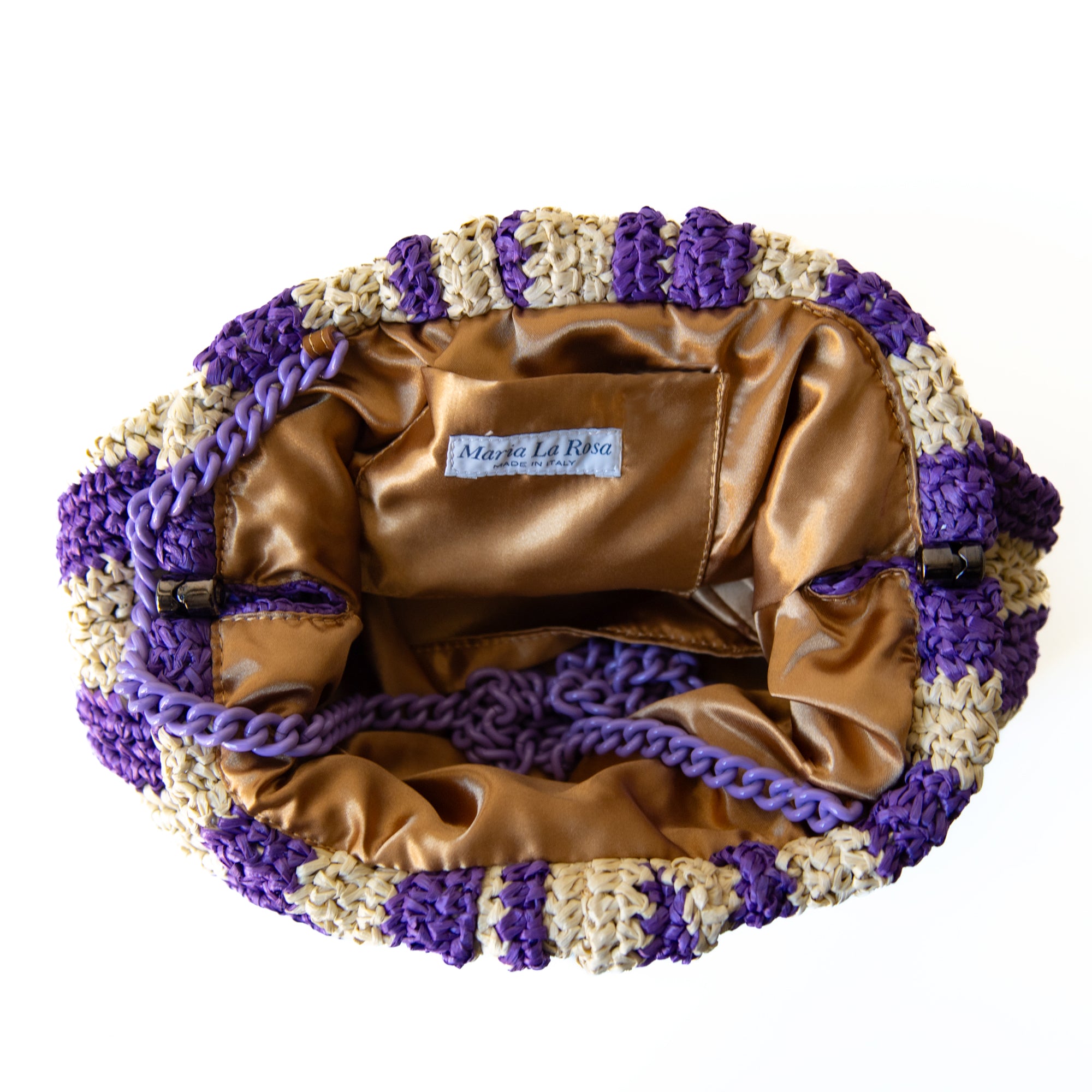Game Crochet Bag in Violet, from Maria La Rosa