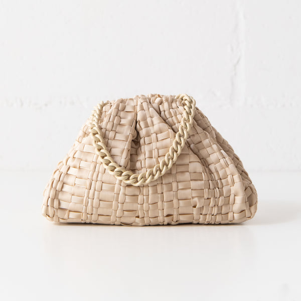 Mini Game Clutch in Natural, from Maria La Rosa