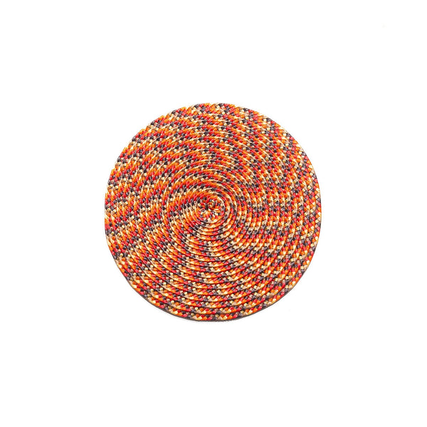 Ikat Coaster Set of 4 in Orange, from Deborah Rhodes