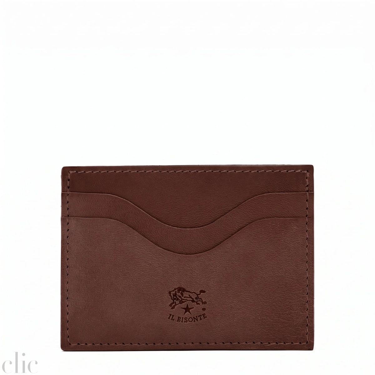 Salina Card Case in Coffee, from IL Bisonte