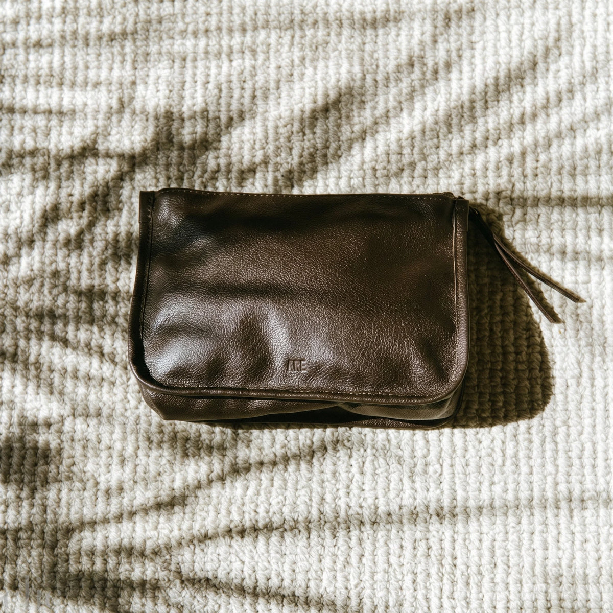 Medium Gia Pouch in Black Leather, from ARE Studio