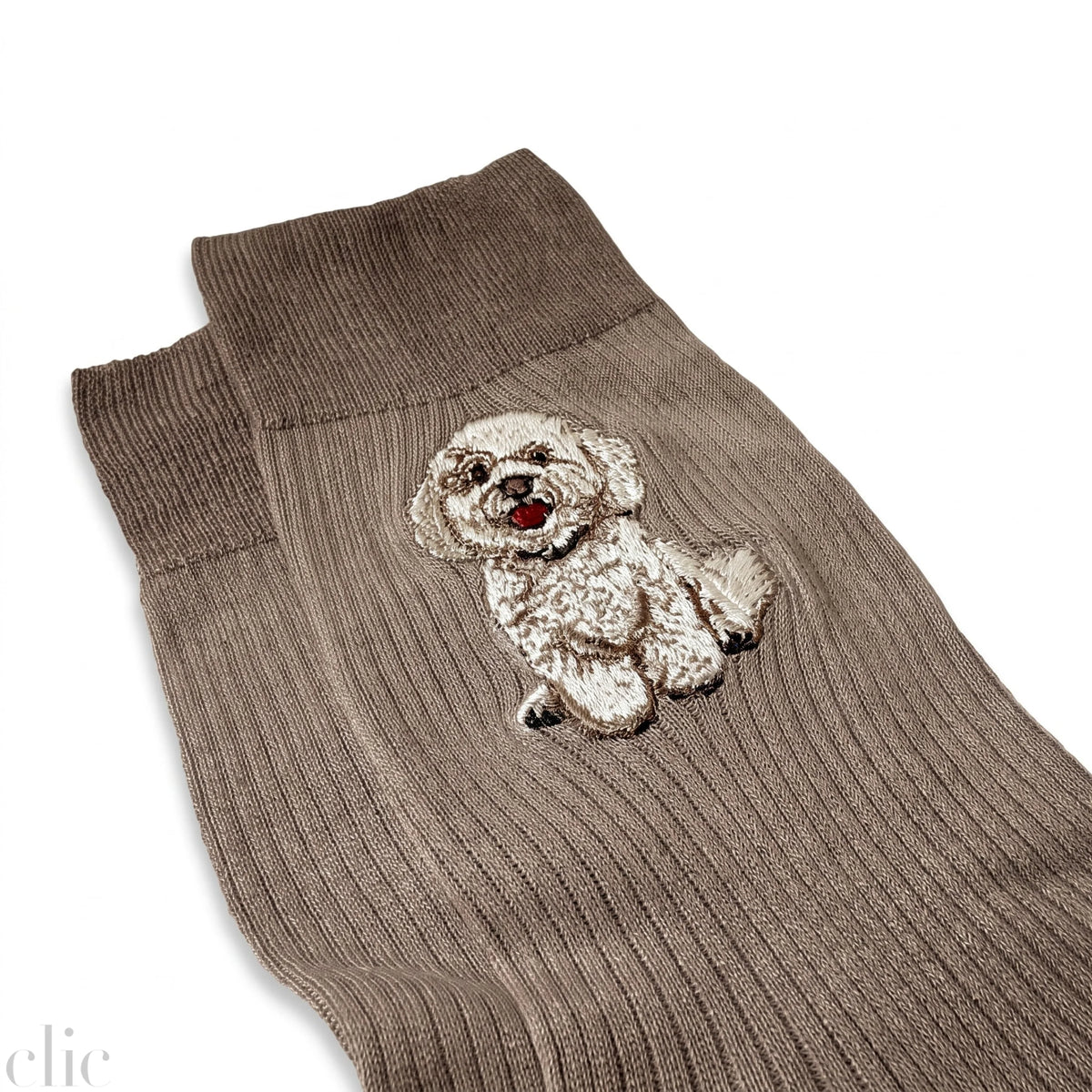 Toy Dog Socks in Nicciola, from Maria La Rosa