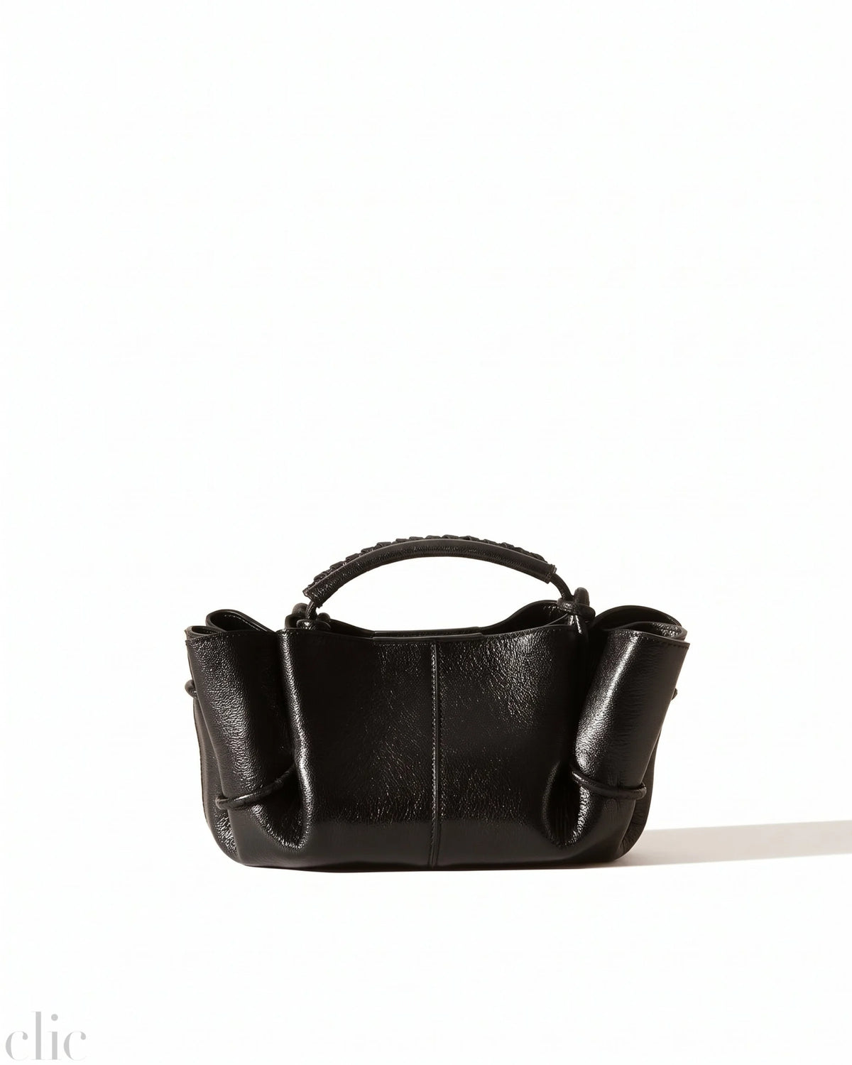 Arta Mini Pleated Crossbody Bag in Black, from Hereu