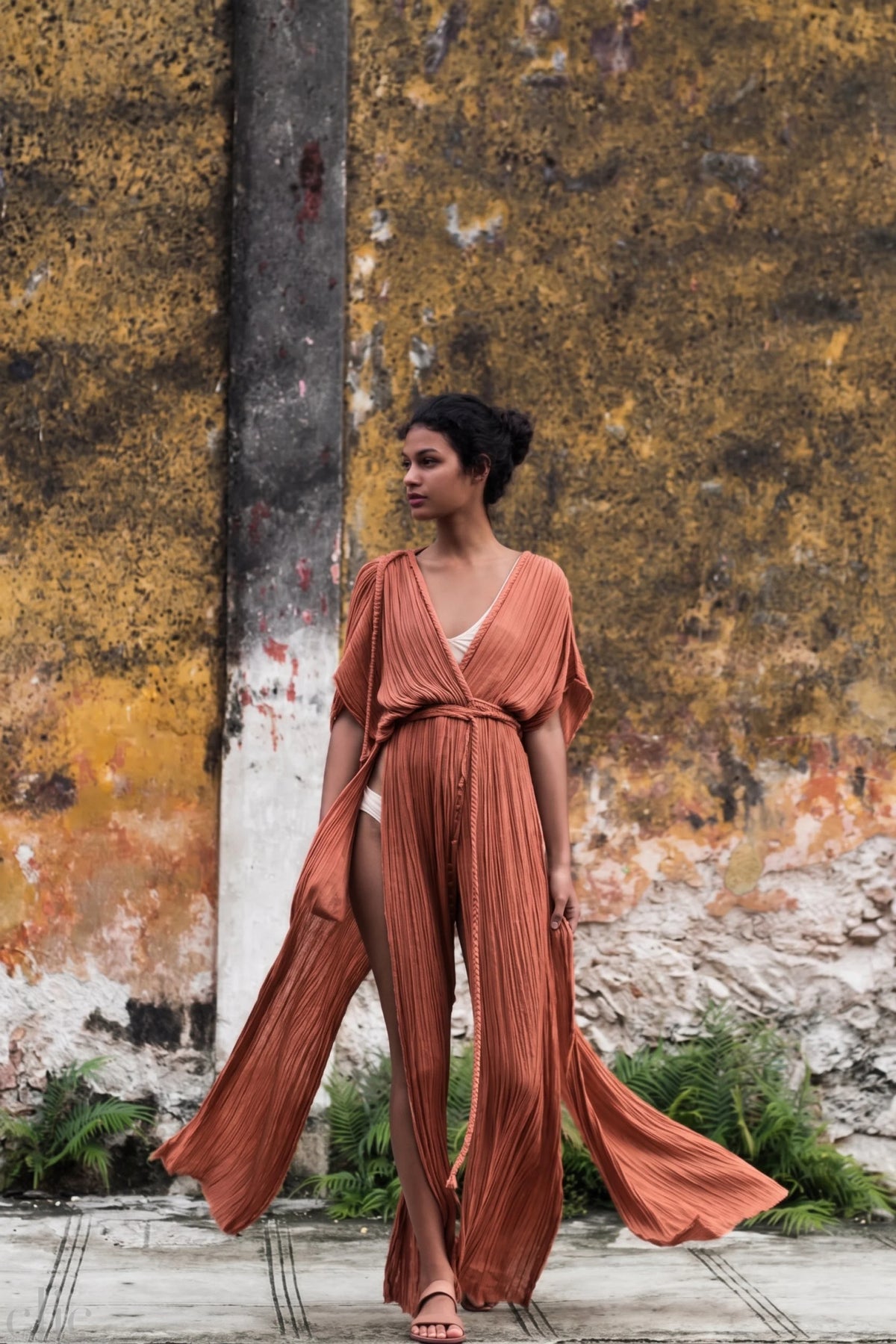 Aura Duster Gown in Terra, from Kasia Kulenty