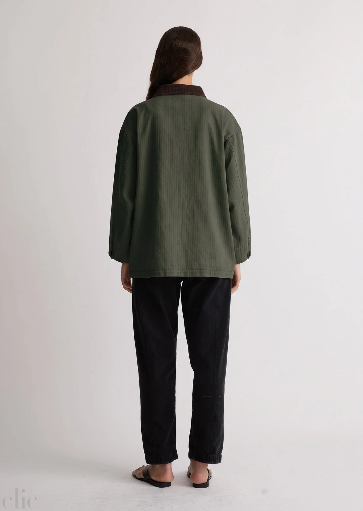 Painter Coat in Moss, from Shaina Mote