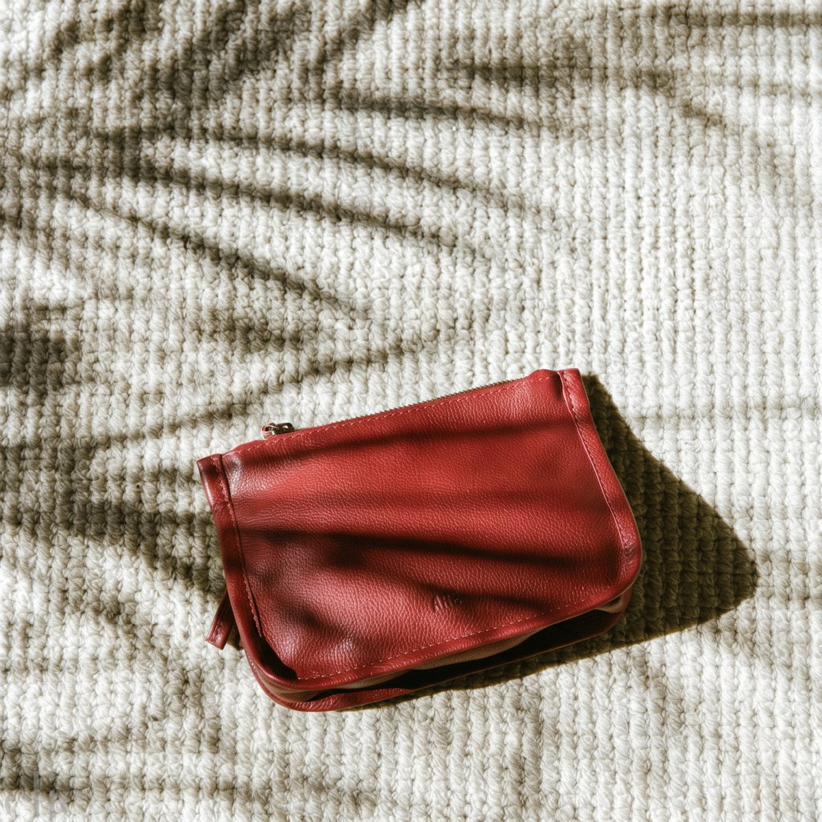 Medium Gia Pouch in Currant Leather, from ARE Studio