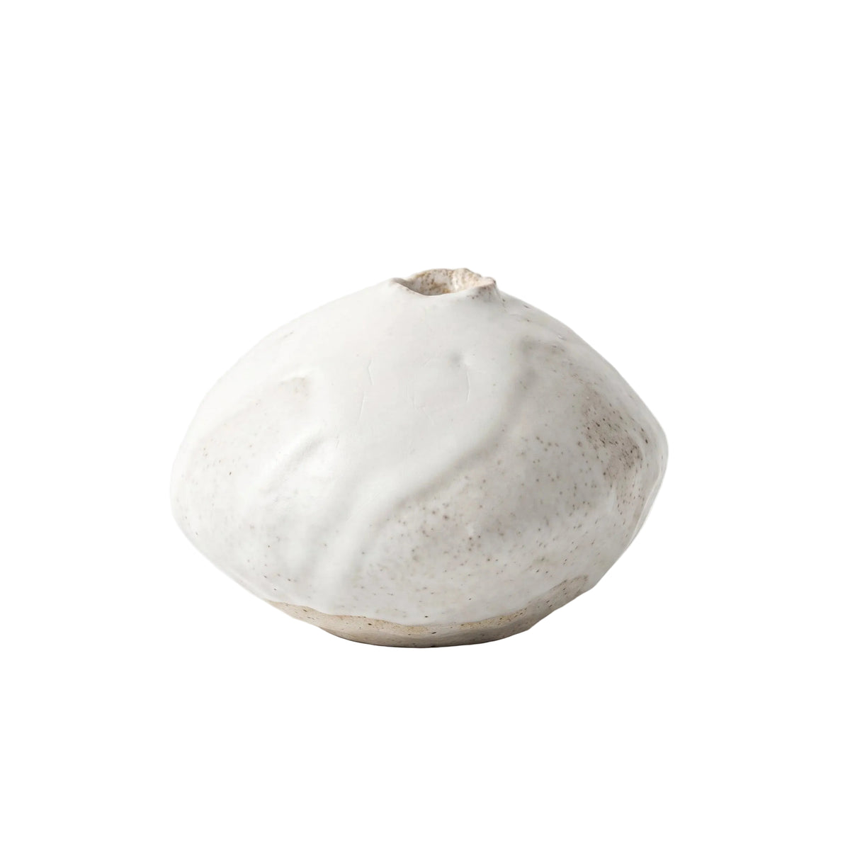 Moon Bud Vase in White