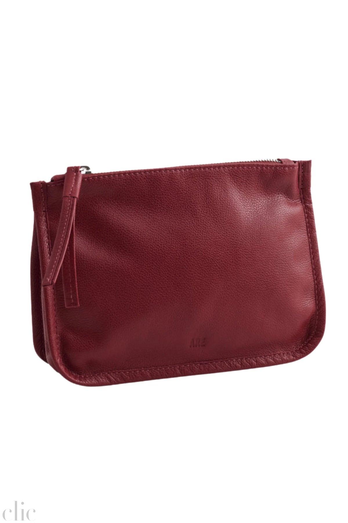 Large Gia Pouch in Currant Leather, from ARE Studio