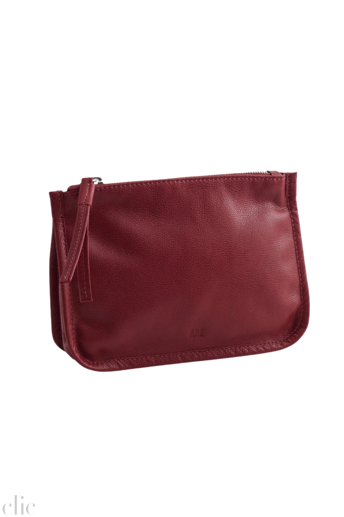 Medium Gia Pouch in Currant Leather, from ARE Studio